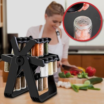 Rotirajući organizator i 18 staklenki za začine | FERRISPICE