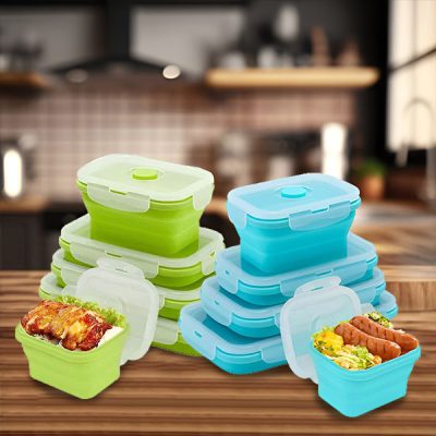 Izdržljive silikonske sklopive posude bez BPA (4 veličine) | POPLATE