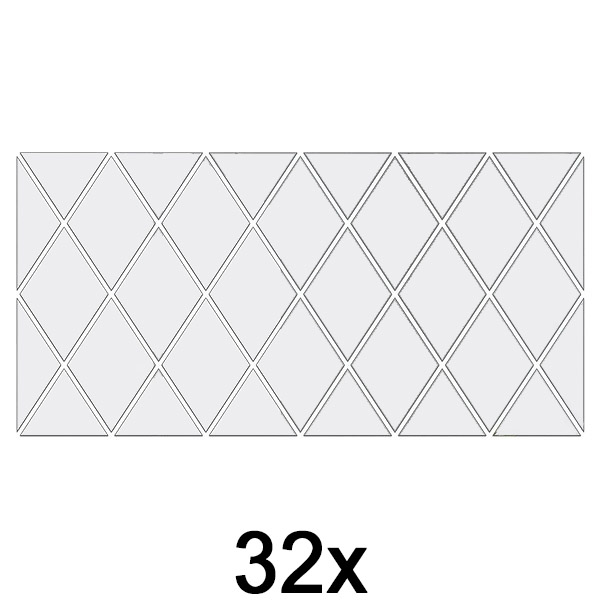 1x Zidne naljepnice ogledala (32 komada) | WALLGEM