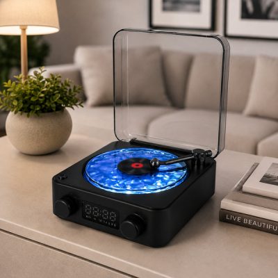 Retro 3-u-1 projektor oceanskih valova, Bluetooth zvučnik i LED ambijentalno svjetlo | VIVAPLAY